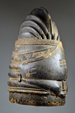 MENDE BUNDU 'SANDE SOCIETY' SOWEI MASK