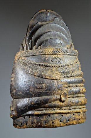 MENDE BUNDU 'SANDE SOCIETY' SOWEI MASK