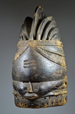 MENDE BUNDU 'SANDE SOCIETY' SOWEI MASK