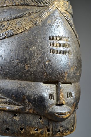 MENDE BUNDU 'SANDE SOCIETY' SOWEI MASK