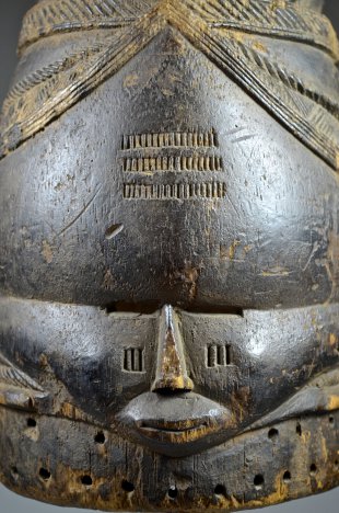 MENDE BUNDU 'SANDE SOCIETY' SOWEI MASK