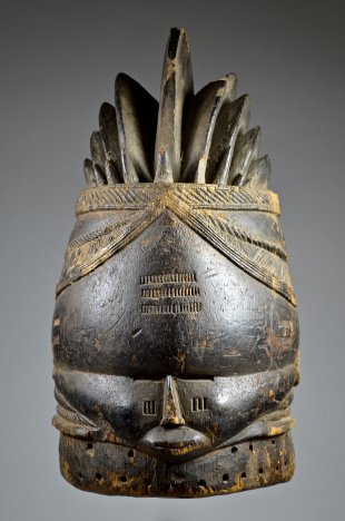 MENDE BUNDU 'SANDE SOCIETY' SOWEI MASK